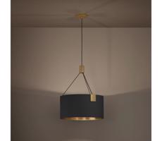 Eglo 39964 - Luster na lanku TORTOLA 3xE27/40W/230V čierna/zlatá