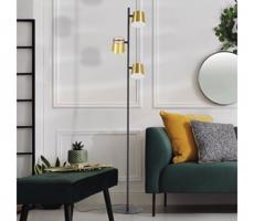 Eglo 39987 - LED Stojacia lampa ALTAMIRA 3xGU10/4,6W/230V 3000K zlatá