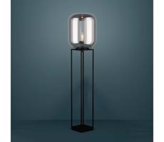 Eglo 39989 - Stojacia lampa BULCIAGO 1xE27/40W/230V dymová