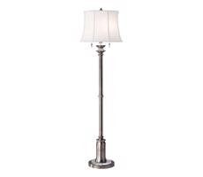 Elstead Feiss FE-STATEROOM-FL-AN - Stojacia lampa STATEROOM 2xE27/60W/230V strieborná