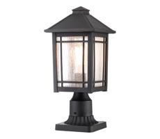 Elstead Quoizel QZ-CEDAR-POINT3-M-BK - Vonkajšia lampa CEDAR POINT 1xE27/60W/230V IP44