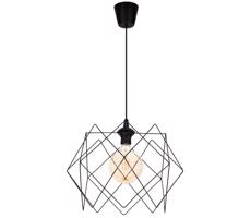 HEXE Luster na lanku GALL 1xE27/60W/230V čierna