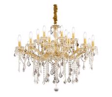 Ideal Lux Ideal Lux - Krištáľový luster na reťazi FLORIAN 18xE14/40W/230V pr. 86 cm zlatá