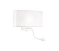 Ideal Lux Ideal Lux - LED Flexibilná nástenná lampa HOTEL 1xE27/60W/230V + LED/1,5W biela