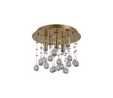 Ideal Lux Ideal Lux - LED Kr. stropné svietidlo MOONLIGHT 5xG9/3W/230V pr. 26 cm zlatá