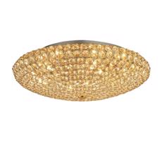 Ideal Lux Ideal Lux - LED Krištáľové stropné svietidlo KING 9xG9/3W/230V pr. 53,5 cm zlatá