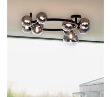 Ideal Lux Ideal Lux - LED Prisadený luster PERLAGE 10xG9/3W/230V pr. 70 cm čierna/dymová