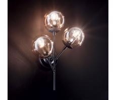 Ideal Lux Ideal Lux - Nástenná lampa KEPLER 3xE27/42W/230V čierna/dymová