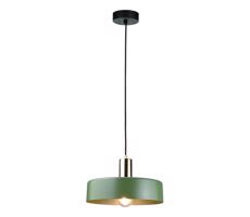 Keter Lighting Luster na lanku HAKI 1xE27/60W/230V zelená/čierna/lesklý chróm