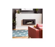 Kratki Kratki DELTA/FLAT/TUV - Nástenný BIO krb DELTA/FLAT 40x90 cm 1,5kW čierna