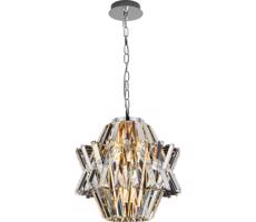 Krištáľový luster na reťazi CROWN 4xE14/40W/230V chróm