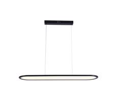 LED Luster na lanku LED/24W/230V 3000K čierna
