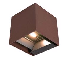 LED Solárne nástenné svietidlo so senzorom LED/9W/3,7V IP65 3000K hnedá