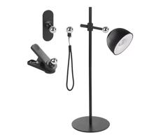 LED Stmievateľná nabíjacia stolná lampa magnetická 4v1 LED/4,2W/3,7V 4000K čierna