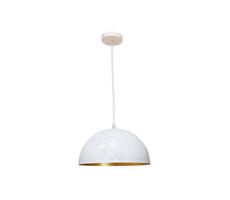 Luster na lanku 1xE27/60W/230V pr. 30 cm biela