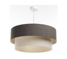 Luster na lanku BOHO TRINITI 1xE27/60W/230V šedá/krémová