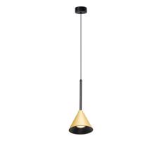 Luster na lanku CONE 1xGU10/10W/230V zlatá/čierna
