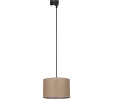Luster na lanku do lištového systému TRACER 1xE27/15W/230V pr. 30 cm čierna/hnedá