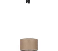 Luster na lanku do lištového systému TRACER 1xE27/15W/230V pr. 38 cm čierna/hnedá