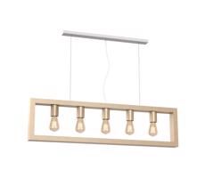 Luster na lanku MACK 5xE27/60W/230V