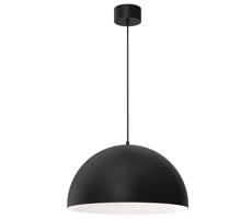 Luster na lanku SINGLE 1xE27/60W/230V pr. 50 cm čierna/biela