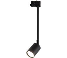 Luster na tyči do 3-fázového lištového systému TOP 1xGU10/8W/230V čierna