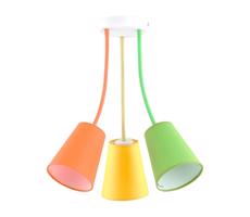 luster na tyči WIRE COLOUR 3xE27/60W/230V