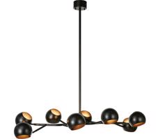 Markslöjd Markslöjd 108852 - Luster na tyči EDGAR 8xE14/40W/230V čierna