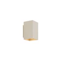 Moderná nástenná lampa béžová GU10 50 mm štvorcová 2-svetlá - Sandy