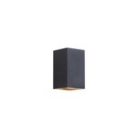 Moderné nástenné svietidlo Gunmetal štvorcové 2-svetlá GU10 50mm - Sandy