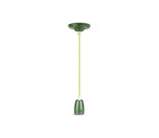 Napájací kábel 1xE27/60W/230V zelená/porcelán