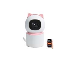 Neo  NEO 07789L - Inteligentná kamera so senzorom 355° 50° P/T 4MP Wi-Fi Tuya ružová