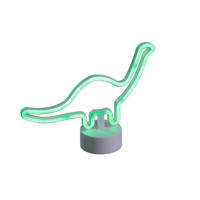 Neon stolná lampa biela vrátane LED - Dinosaur