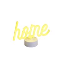 Neónová stolná lampa žltá Home vrátane LED - Home
