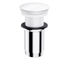 OMNIRES OMNIRES A716BP - Umývadlový výpust CLICK-CLACK pr. 6,6 cm lesklá biela