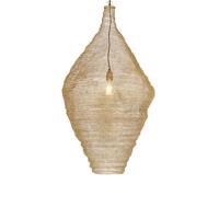 Orientálna závesná lampa zlatá 60 cm - Nidum L.
