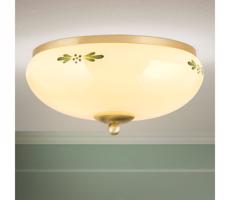 Orion Orion DL 7-673 - Stropné svietidlo LANDHAUS 2xE27/60W/230V pr. 28 cm bronz/béžová