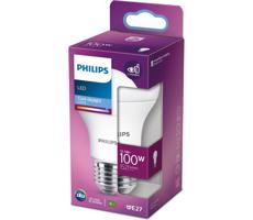 Philips LED žiarovka 1x12,5W E27 1521lm 6500K studené denné svetlo, matná biela, EyeComfort