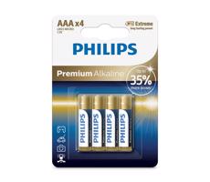 Philips Philips LR03M4B/10 - 4 ks Alkalická batéria AAA PREMIUM ALKALINE 1,5V 1320mAh