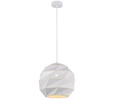 PND-2424-1L-WH - Luster na lanku PALERMO 1xE27/40W/230V pr. 32 cm biela
