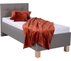 POHODA Čalúnená posteľ s matracom a úložným priestorom MARIA ONE 90x200 cm taupe
