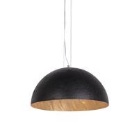 Priemyselná závesná lampa čierna so zlatom 50 cm - Magna