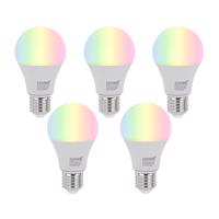 Sada 5 ks E27 Stmievateľné LED žiarovky A60 Opal 9W 806lm 2700-6500K