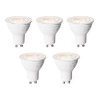 Sada 5 ks GU10 dimbare LED lamp 6W 500 lm 3000K