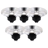Sada 5 ks Inteligentná stmievateľná LED žiarovka GU10 AR111 10W 700lm 2200-6500K