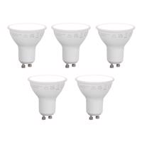 Sada 5 ks Inteligentné stmievateľné LED žiarovky GU10 50 mm Opal 7 W 630 lm 4000 K