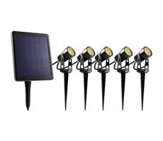 - SADA 5x LED Vonkajšia lampa so solárnym panelom LED/4000 mAh IP44