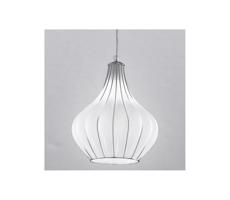 SIRU SIRU - Luster na lanku AURIGA 1xE14/40W/230V pr. 26 cm chróm/biela benátske sklo