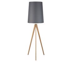 Stojacia lampa WALZ 1xE27/25W/230V šedá/drevo