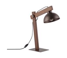 Stolná lampa OSLO 1xE27/15W/230V orech/hnedá
